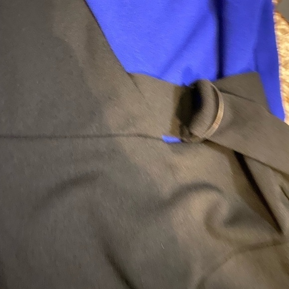 ENFOCUS Studio Dress Size 14 Short Sleeve Asymmetrical Block Color Dress New - Picture 6 of 12